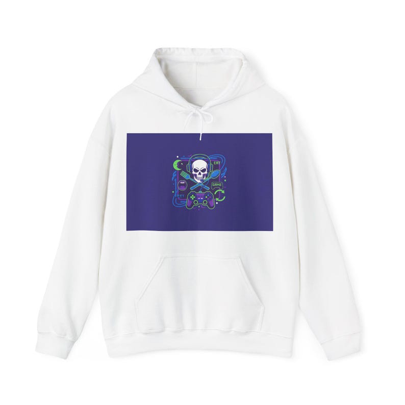 Eat Sleep Game Repeat Sweatshirt, Funny Gamer Sweatshirt, Video Game Lover Gift, Gaming Pullover, Retro Gaming Apparel image 1