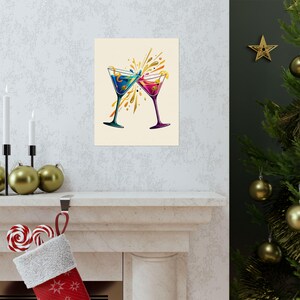 Martini Glass Cheers - Poster imagen 7