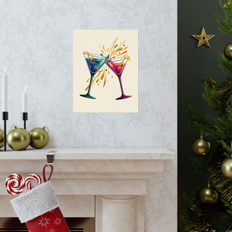 Martini Glass Cheers - Poster imagen 7