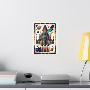 Retro Arcade Spaceship - Poster imagen 8