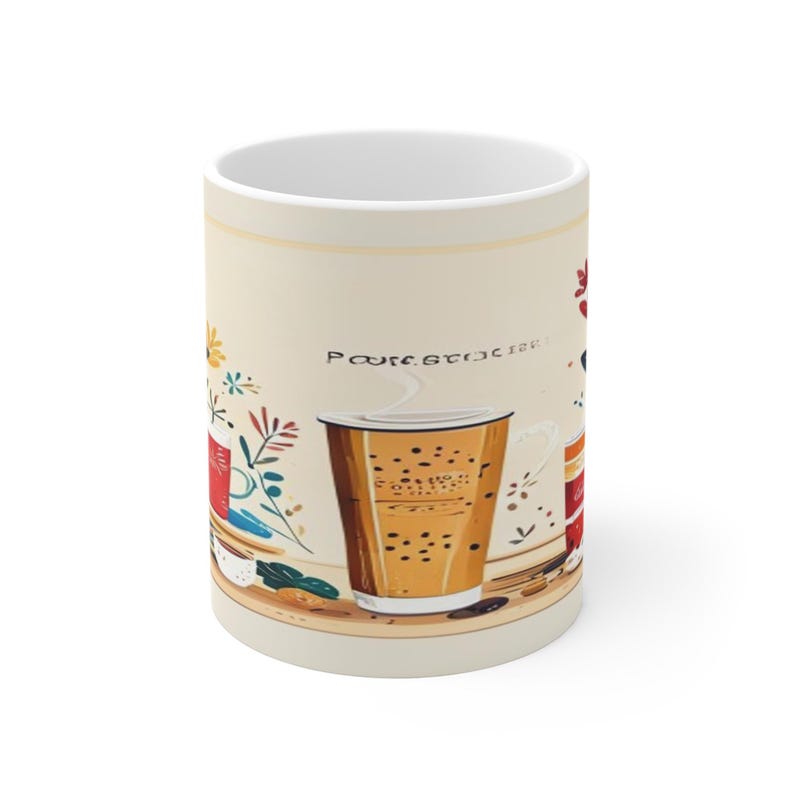 Powered by Coffee and Chaos Teacher Mug, Funny Teacher Gift, Coffee Mug for Teachers, End of School Year Gift, Appreciat image 1
