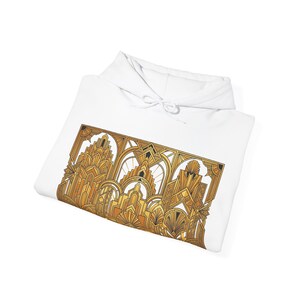 Art Deco Golden Geometry 1920S - Hoodie image 2