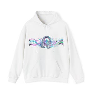 Rave Festival Neon Headphones - Hoodie imagem 1