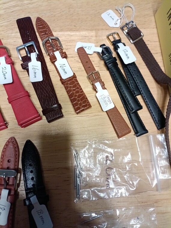 Invicta Watch Box, Assorted Watch Bands, Pins, Parts Lot - Etsy display picture 2