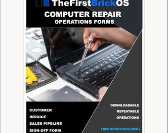 Formulários para operações de reparo de computadores