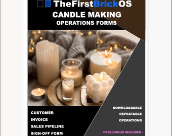 Formulários para Operações de Fabricação de Velas