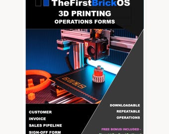 Formulários de Operações de Impressão 3D