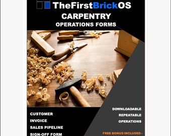 Formulários de Operações de Carpintaria