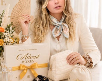 Caixa de Moda do Advento – Conjunto de Presente de Luxo com Beleza, Joias e Acessórios para Mulheres