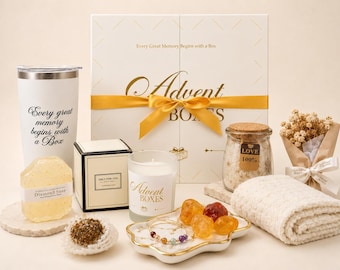 Caixa Spa do Advento – Conjunto de Presente de Luxo para Relaxamento e Autocuidado para Mulheres