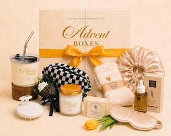 Advent Glow Box – Conjunto de presente de luxo para spa, beleza e autocuidado para mulheres