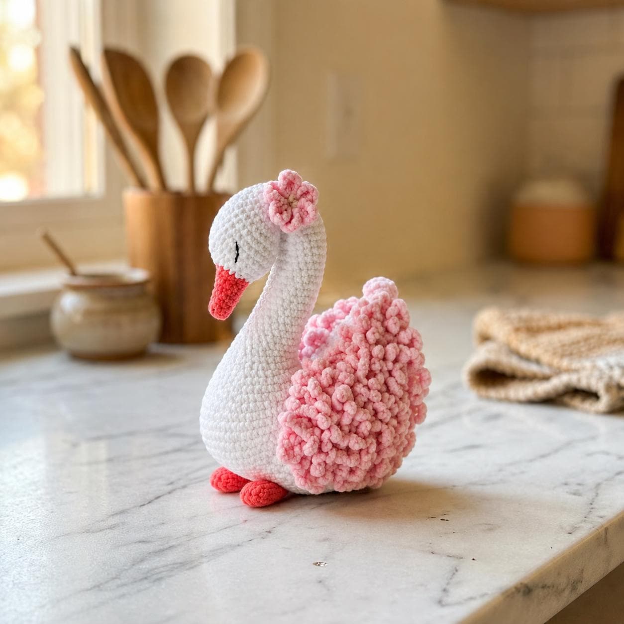 白鳥のお姫様　あみぐるみ かぎ針編みの白鳥 - Etsy 日本