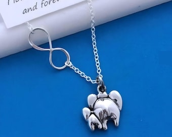 Elephant Necklace. Choose sterling silver OR Tibetan Elephant on Sterling chain. Gift From Daughter, From Son to Mother. From Brother/Sister