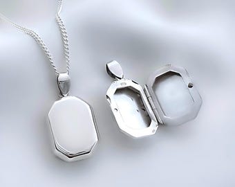 Victorian Sterling Silver Rectangular Locket - Etsy