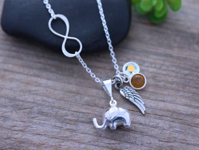 STERLING Silver Elephant Necklace with Sterling Silver Etsy