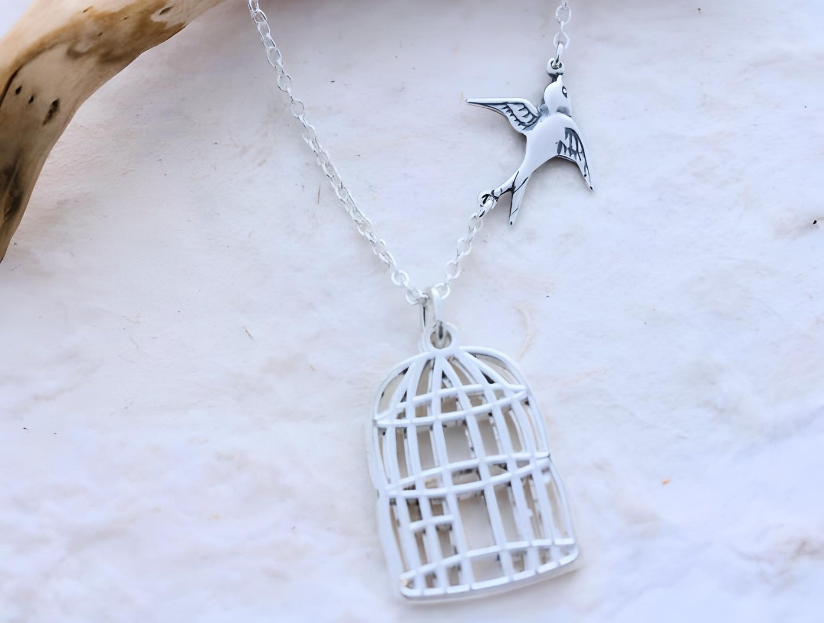 Bird Cage Chain Pendant Necklace – Ornaments and more