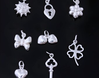 Sterling Silver Charms, Add to your Jewelry, ADD  charms. By Monyart