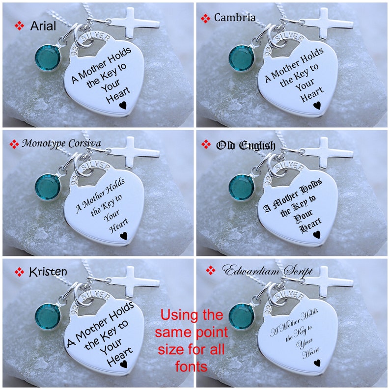 Sterling Silver Engraved Locket For Mother And Daughter Heart Locket Necklace Set. Lockets. Mothers Personalized Gift. 19 & 18. Choose chain image 5