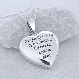 Engraved Locket Sterling silver Heart Locket Necklace, One-of-a-kind Custom Engraved Heart Locket. Size 24 mm R:20