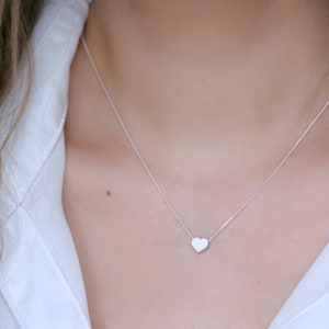 Small Heart Pendant Rhodium on Sterling Silver Small Heart Pendant Rhodium on Sterling Silver