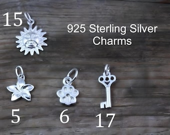 Add 925 Solid Sterling Silver Small Charms Genuine Sterling Silver Charms Sterling silver charm 58+ available... MORE +