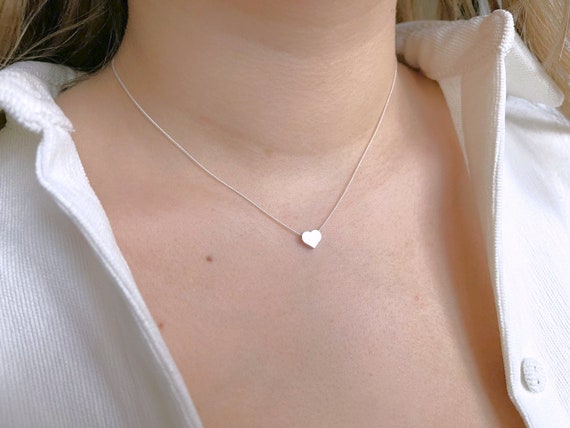 Small Heart Pendant Rhodium on Sterling Silver Small Heart Pendant Rhodium on Sterling Silver