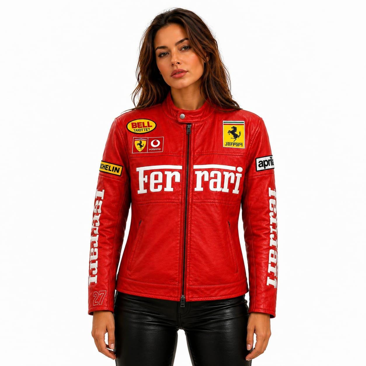 Leather ferrari jacket - Etsy 日本