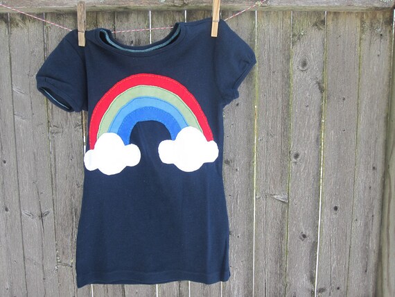 Items similar to Paint Me A Rainbow Kids T shirt with Clouds St ...