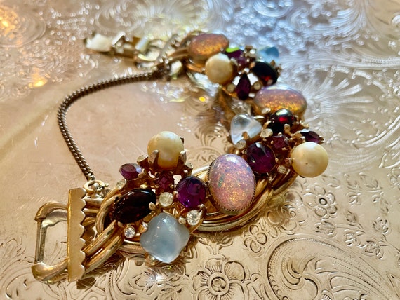 Vintage Bracelet, Art Glass, Possible Selro Selli… - image 5