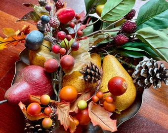 Beautiful Picks for Your Projects!  Ten Pics with a Variety of Fruits, Nuts, Cones, Leaves, and Berries, Fun for Wreaths or Other Decor!