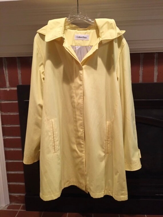 Calvin Klein Raincoat, Retro Raincoat, Butter Yell