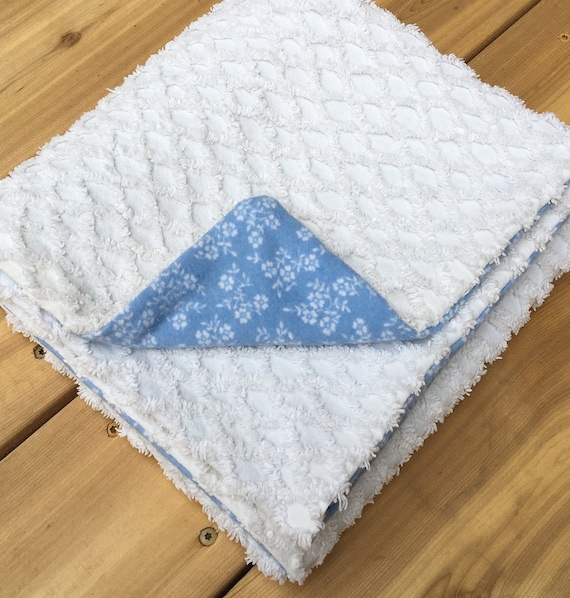Vintage chenille baby blanket hotsell