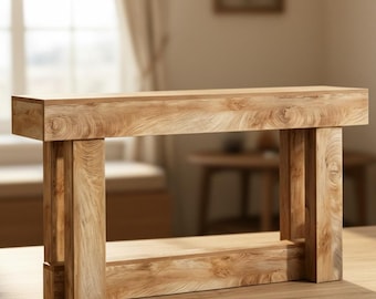Console Table – Entryway Table, Farmhouse Style, Sofa Table, Living Room Furniture, Vintage Oak