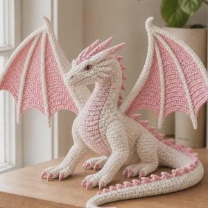 Crochet Dragon Amigurumi Pattern, Fantasy Plush Toy, Beginner Friendly (PDF Download)