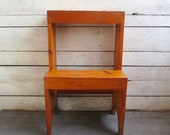 shaker step stool - wood - plant stand - display shelves - hand made