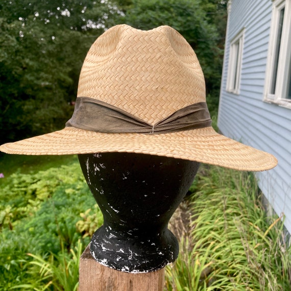 Straw hat Panama hat fedora - image 3