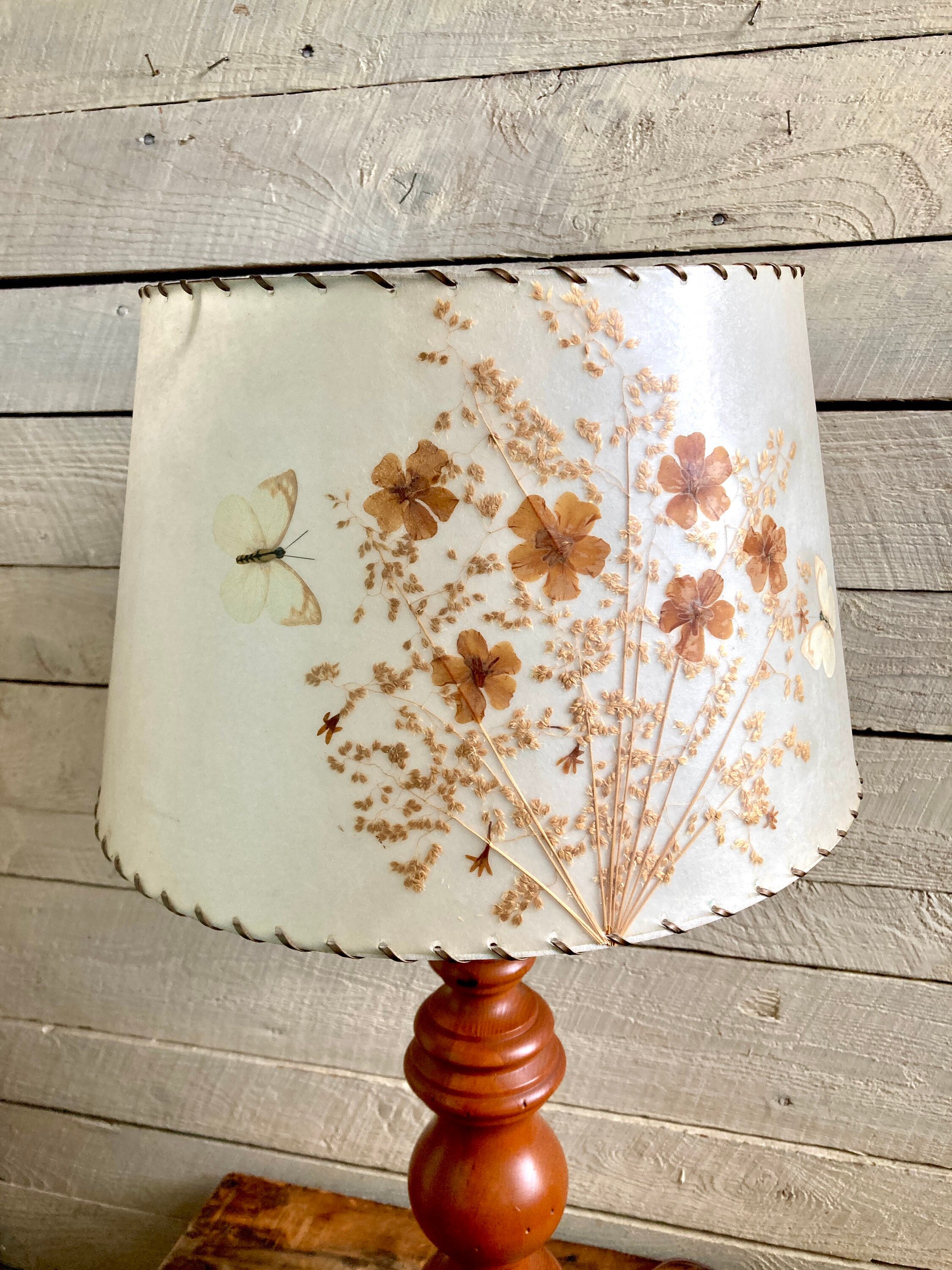 50s 60s Large Wood Lamp - Rustic Decor - Handmade - 1950s - Hand