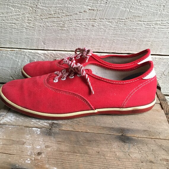 60s Red Super Jeepers sneakers - vintage women sn… - image 8