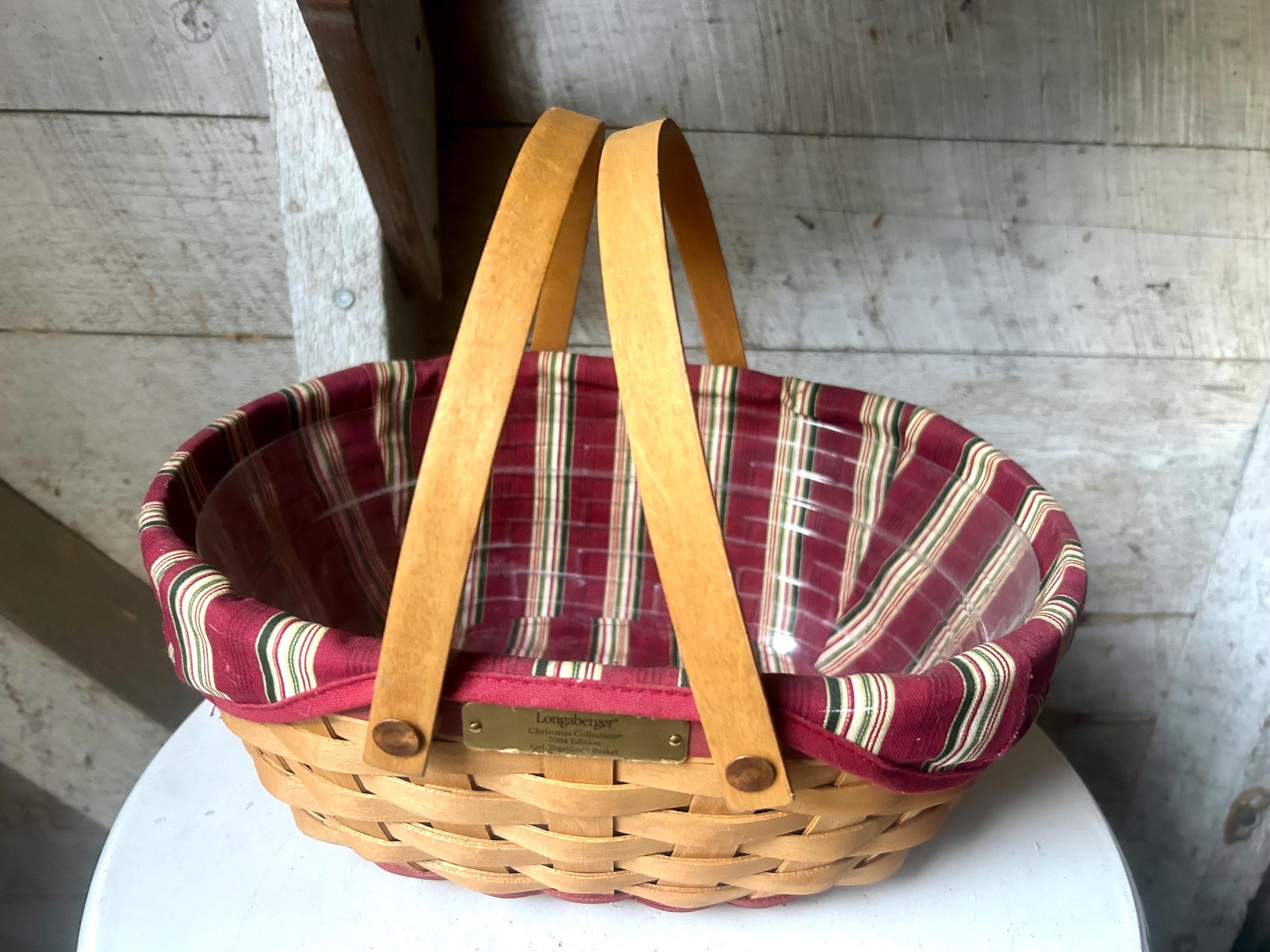 アメリカ アンティーク ロンガバーガー バスケット クリスマス