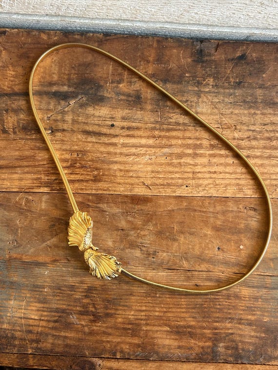 Vtg Accessocraft metal goldtone thin snake stretch belt Similar Items to Vintage Accessocraft N.Y.C. Gold Tone Metal  main image 4
