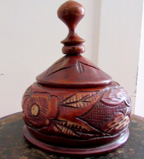 vintage wood box 1980s