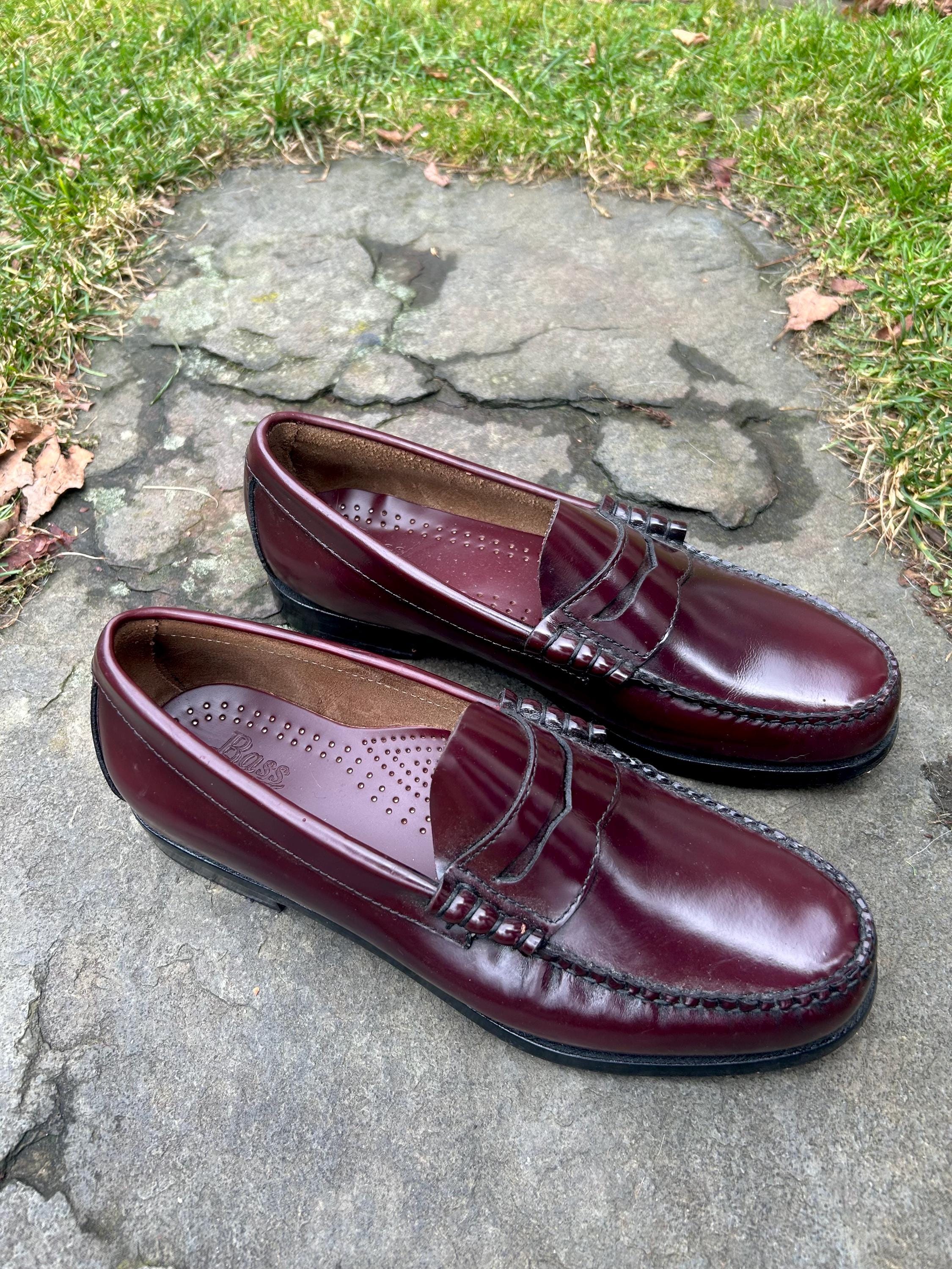 G.H. Bass Co. Larson Weejuns Burgundy Leather Penny Loafer Slip On Mens 10.5 EE GH Bass Weejuns Mens Loafers Size 10.5 D | Mercari main image 3
