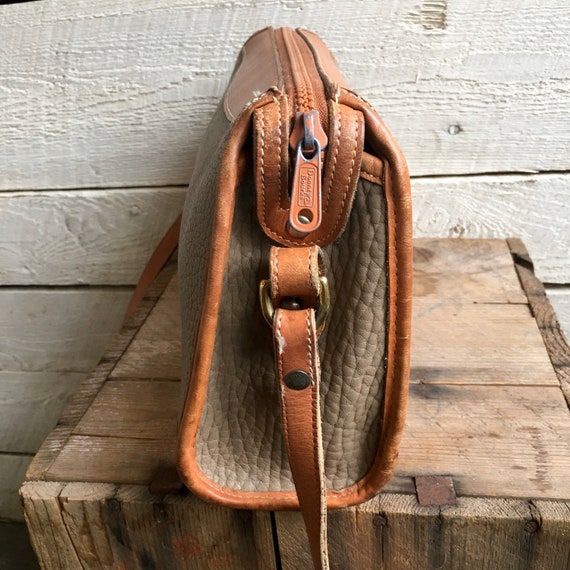 Sac à Main Vintage Dooney & Bourke - Toile Et Cuir, Occasion, Taille Large