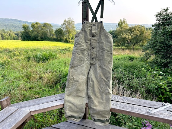 US Navy Tan Work Coveralls Wool Lined Overalls Button and Zip Front Mens Military Work Wear Etsy UK