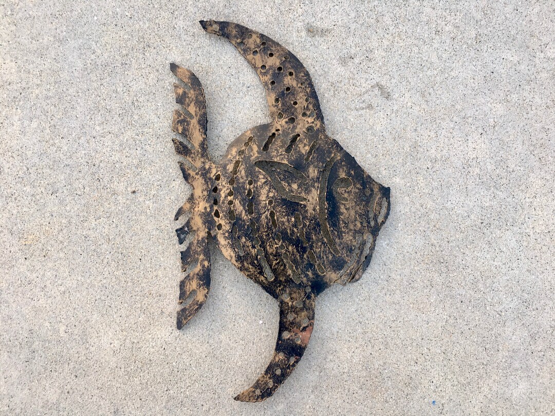 Brutalist Mid Century Fish Wall Art Curtis Jere Style Metal Relief Sculpture Wall Hanging art Etsy