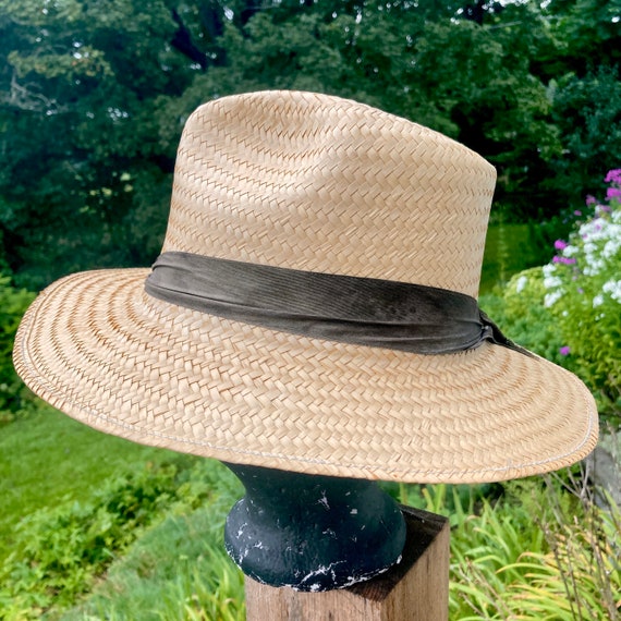 Straw hat Panama hat fedora - image 7