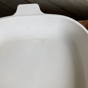 60s Corning Ware casserole with lid Pyrocetsm blue corn flower square with handles image 9