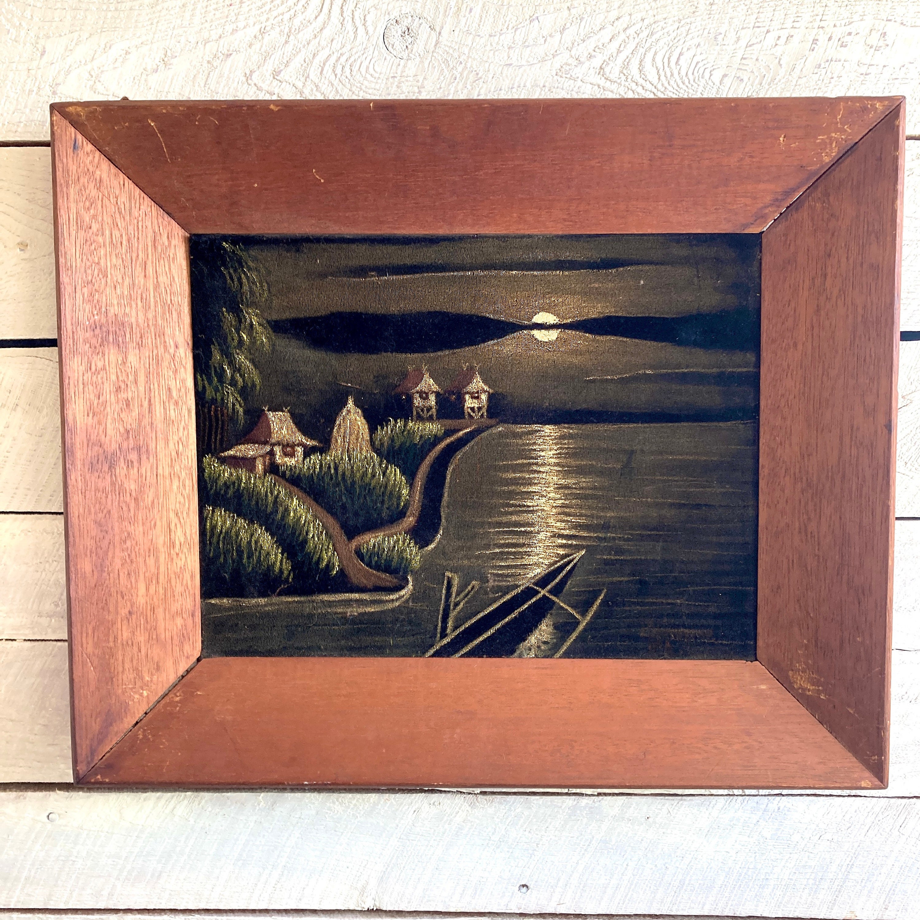 pa-puL さま専用✳︎70's art 油彩 油絵 キャンバス ヴィンテージ