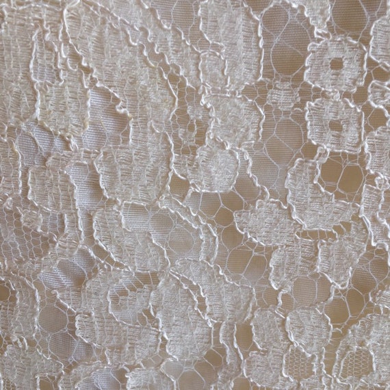 Vintage Cream lace sleeveless tank - back zipper … - image 3