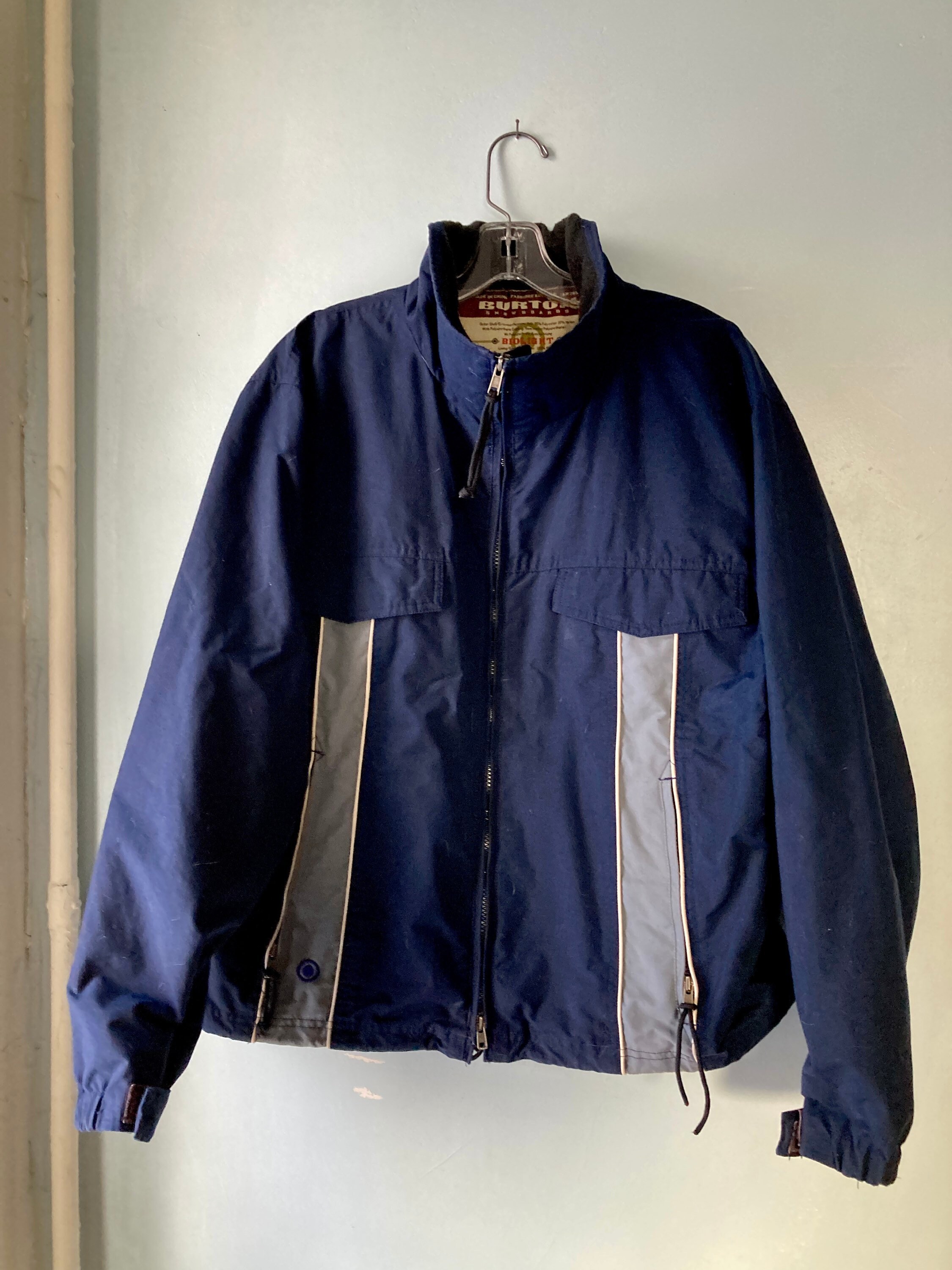 Burton Snowboards Navy Blue Jacket Ski Jacket Winter Jacket Mens Snowboard Shell Jacket